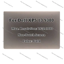 Gold 13" Dell XPS 13 9380 FHD LCD LED Display Non-Touch Screen Assembly Complete