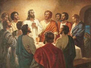 Warner Sallman LORDS SUPPER 16x20 Canvas Art Print Jesus Disciples ...