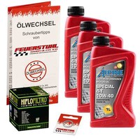 Honda Xrv 650 Africa Twin (RD03) 88-89, Alpine 10W40 ÖL + Hiflo ÖLfilter Set