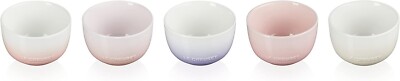 Le Creuset Sphere Rice Bowl Set of 5 Pink Collection Stoneware