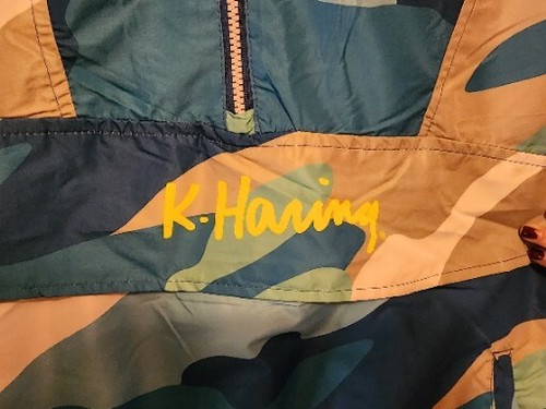 Members Only x Keith Haring Windbreaker Jacket Multicolor Sz XL large TOKYO POP - Picture 2 of 11