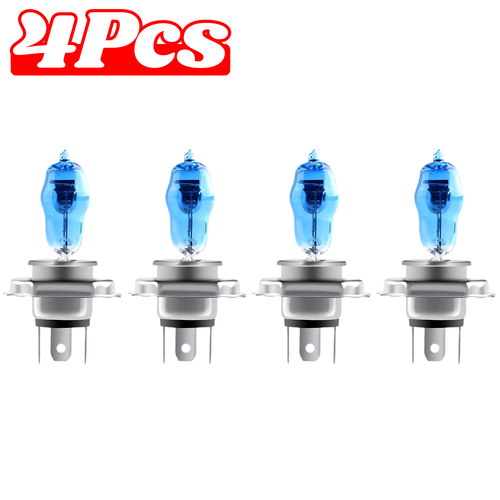 12V H4 100W Xenon Super White 6000k Halogen Car Head Light Lamp Globes Bulbs - Picture 15 of 15
