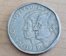 SPAIN 🇪🇦  500 PESETAS COIN 1989  w King Juan Carlos I Sofia  Free Shipping!