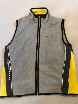 Perry Ellis Jacket Men's Extra Large America Active Allover Fleece