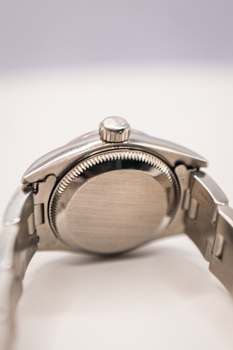 Rolex Ladies 26 Oyster Perpetual Custom Ice Blue Diamond Dial Ref. 67180 - Picture 4 of 4