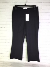 MNG Suit By Mango Womens Size 6 Black Capri Cropped Dress Pants Work Career NEW