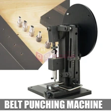Leather Belt Punching Machine Multi-function Hand Crank Belt Strap Hole Puncher