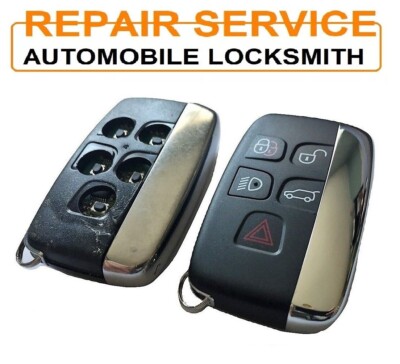 Reparatur Service für Jaguar XF XJ XL 5 Tasten Smart Keyless Entry Fernbedienung Schlüsselanhänger