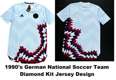 Adidas '90's German National Soccer Team Diamond Kit Design Jersey