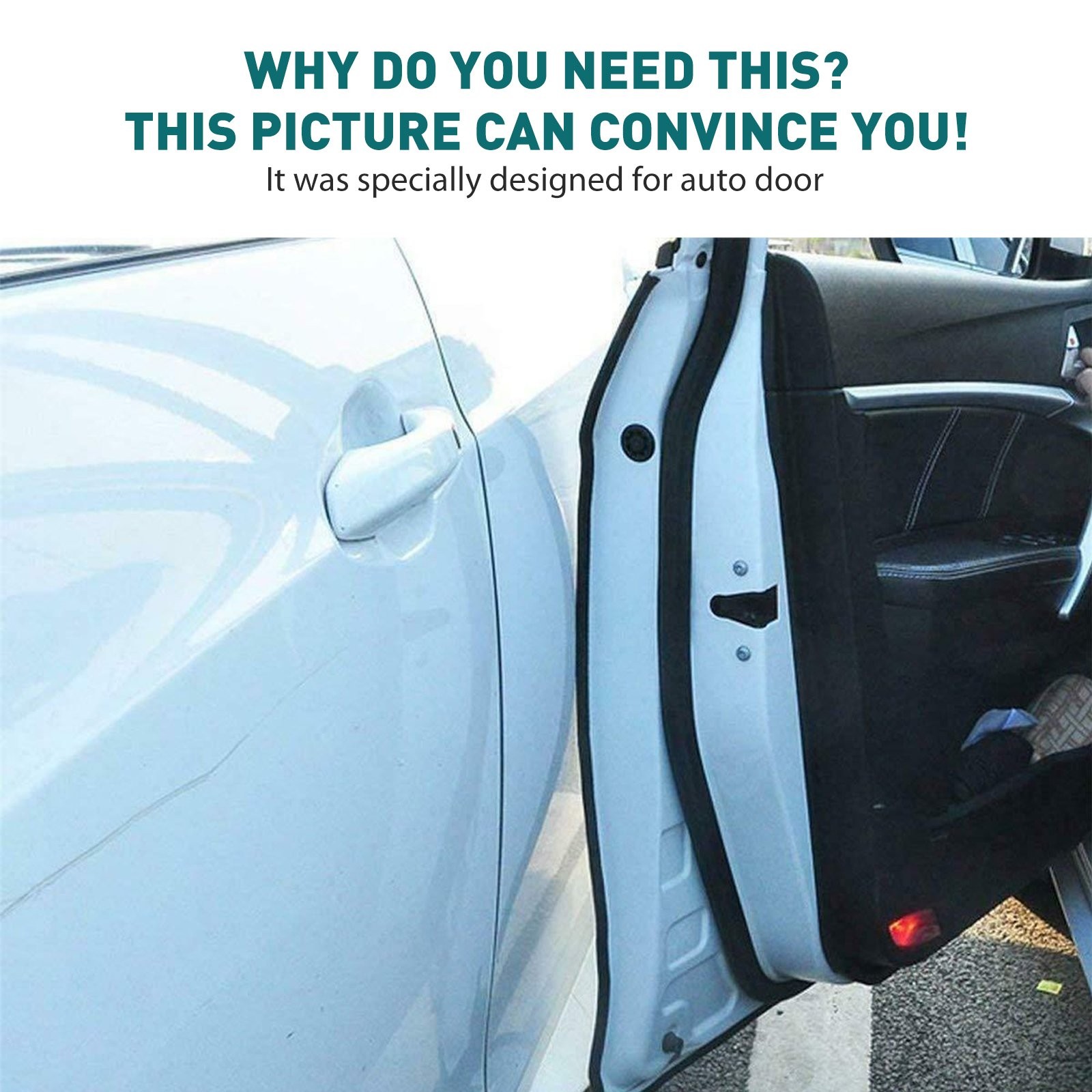 For Jeep Wrangler JL JK Door Window Edge Rubber Seal Lock,Noise Reduction Kit thumbnail 16