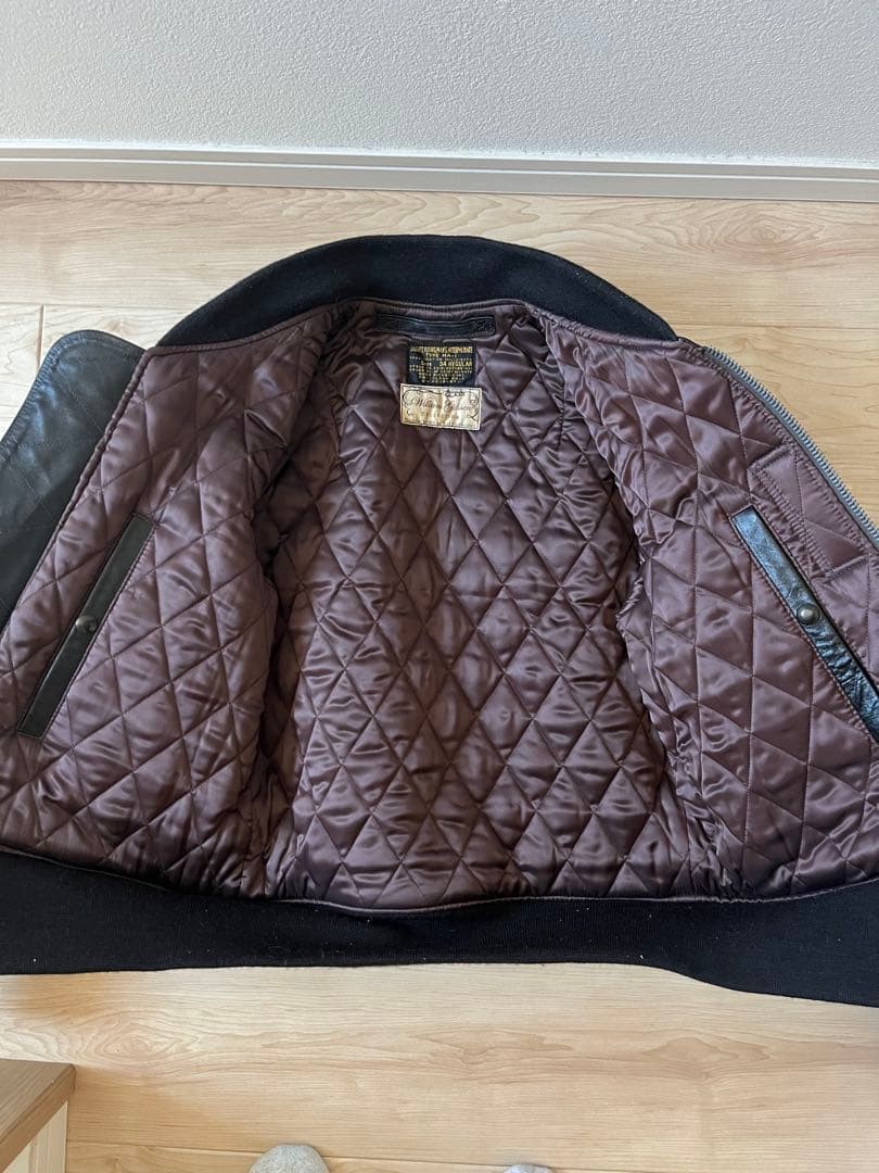 BUZZ RICKSONS Leather Jacket Flight Jacket MA 1 - image 5