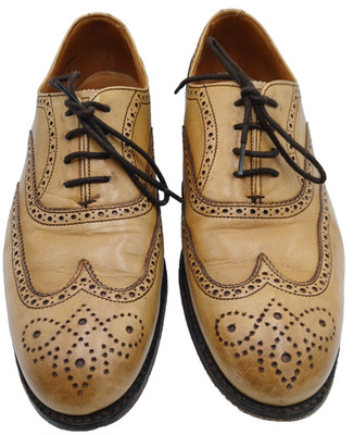 Joseph Cheaney Damenschuhe 6 Halbschuhe Oxford mandelfarbenes Leder Größe UK 6