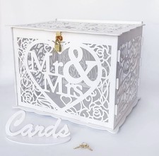 White Wedding Card Box