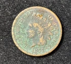 1875 Indian Head Cent Penny | Bronze |Good| Corrosion |#K04