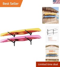 Adjustable Indooroutdoor Kayak Rack - Holds 2 Kayaks With Rust Resistance