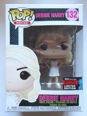 FUNKO POP ROCKS 132 NYCC EXCLUSIVE BLONDIE DEBBIE HARRY FIGURE & FREE CASE NIB