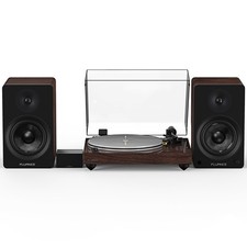 Fluance RT85N Vinyl Turntable, PA10 Preamp, Ai61 Powered 6.5" Bookshelf Speakers