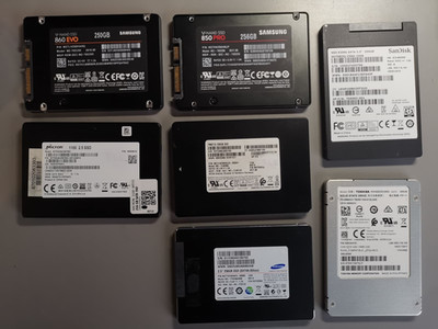 Samsung 860 EVO, 850 Pro, SanDisk, Toshiba, Micron 250/256gb Sata SSD Fehlerfrei