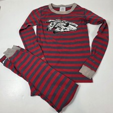 Hanna Andersson Star Wars Millennium Falcon Long John Pajama Set Size 12 flaws