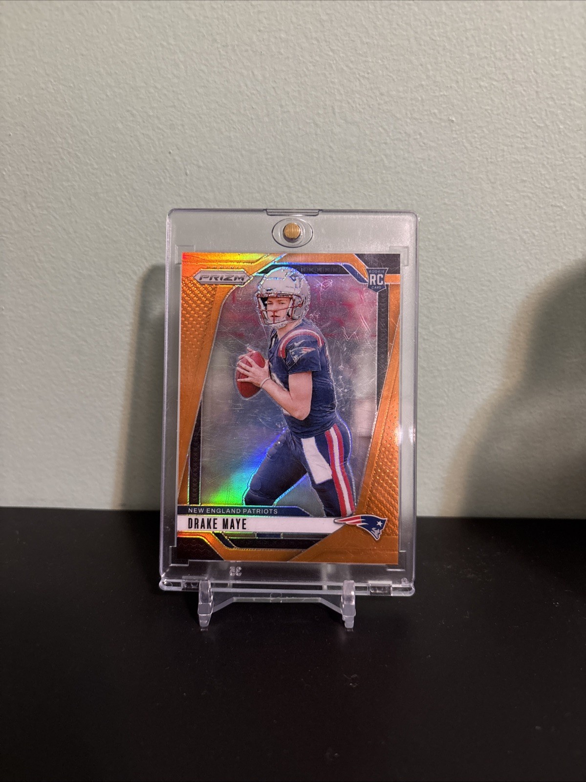 2024 Panini Prizm - Rookies Drake Maye #329 Orange Prizm /249 (RC)