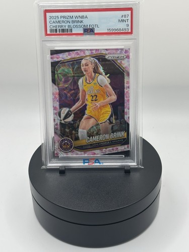 2025 Panini Prizm WNBA Cameron Brink Cherry Blossoms FOTL /20 No. 87 PSA 9