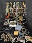 Costume Jewelry Lot Rhinestone Etruscan Revival Goldette Necklace Chanel 2015
