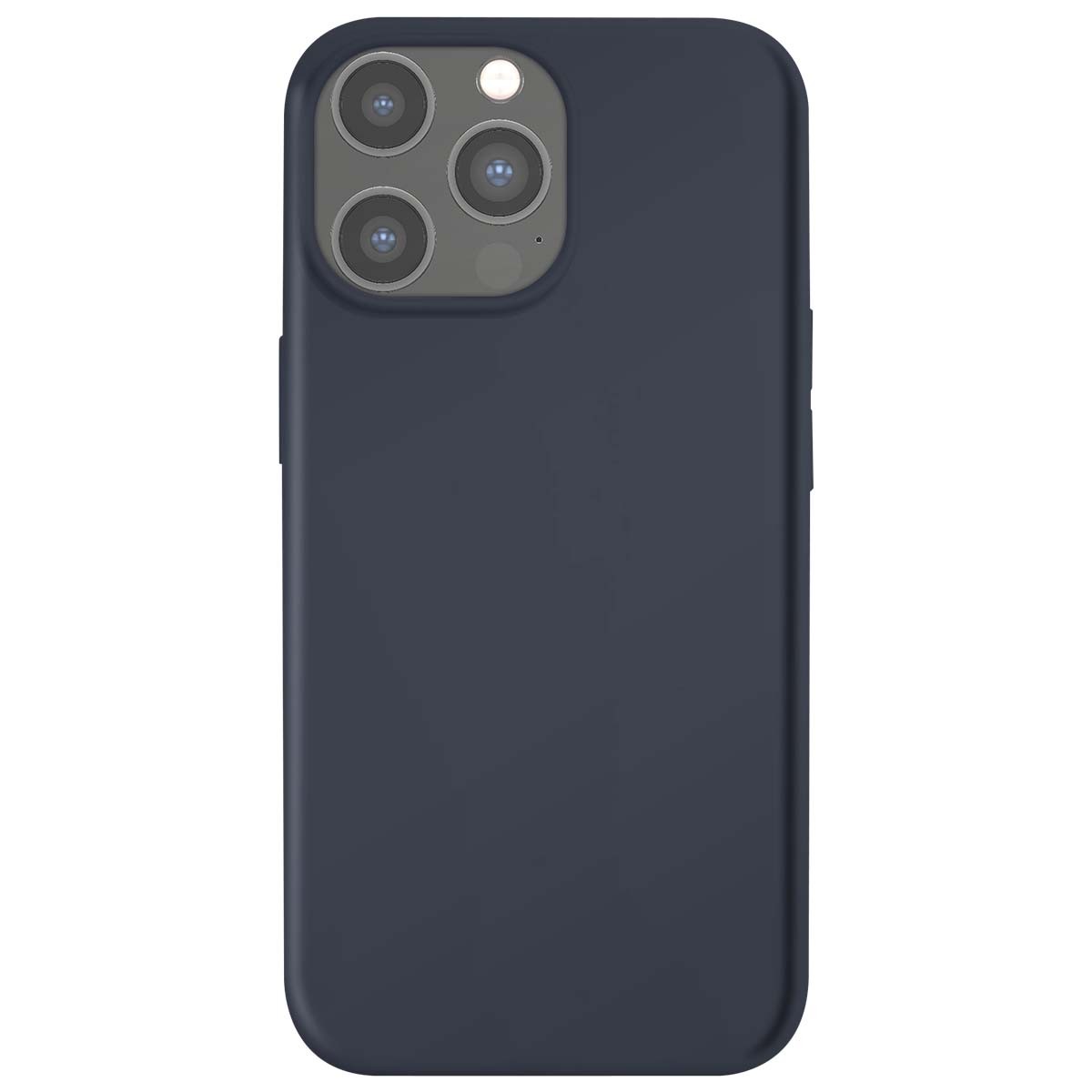 Coque rigide iPhone 12 Pro Max bleu Jaym en silicone microfibre antichoc