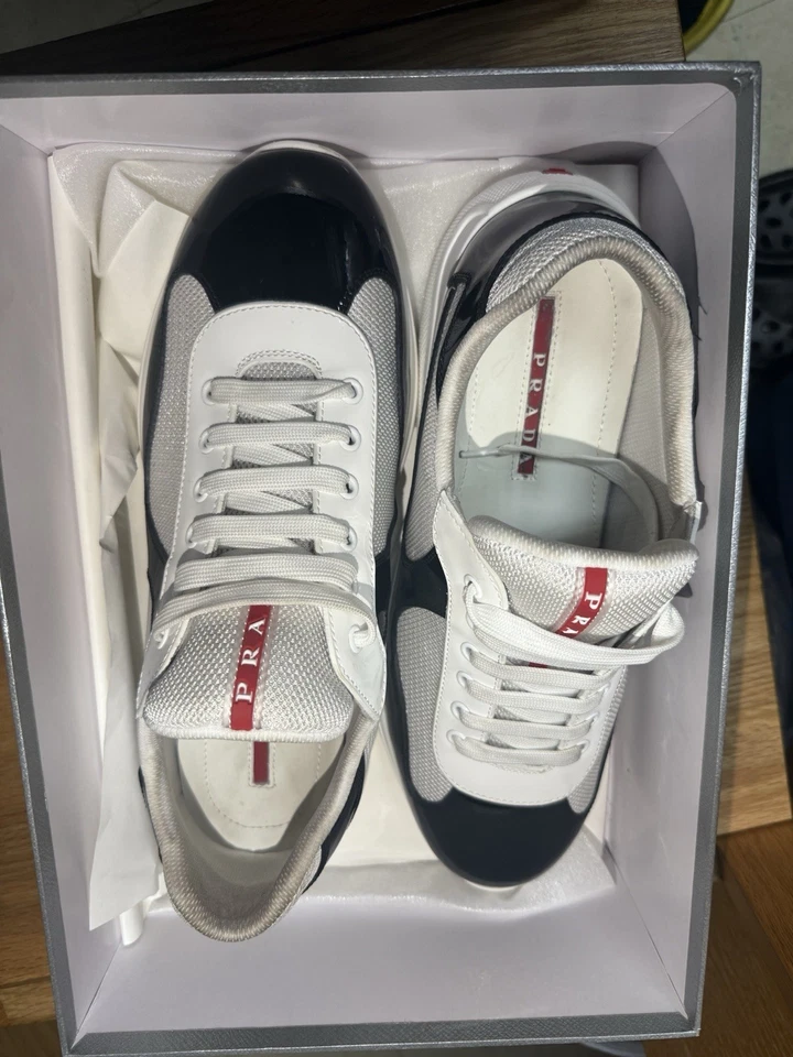 Zapatilla deportiva Prada Cup negra/blanca Foto 3 de 4