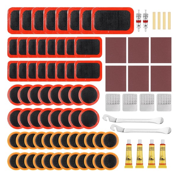 Fahrrad Reparaturset Flickzeug Reifenreparatur Set ZubehöR Tragbar 86Pcs-image