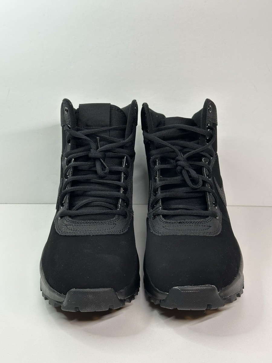Nike Manoadome Triple Black Boot High Top Suede 844358-003 Men's 7