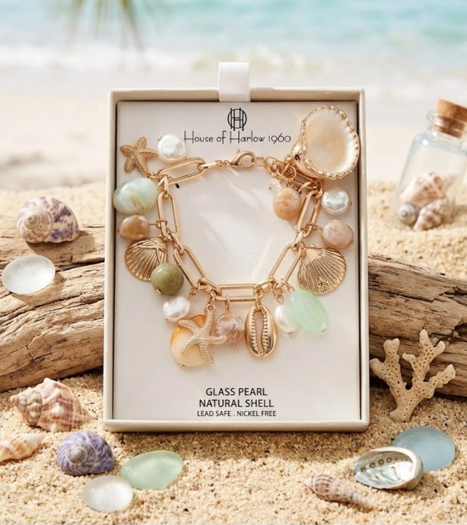 House of Harlow 1960 フェザー ターコイズ ブレスレット 25+ House of Harlow Gold Fashion Bracelets for sale | Updated Oct 2026