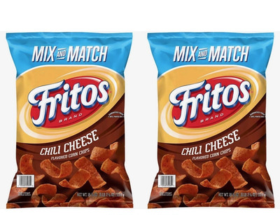 Fritos Chili Cheese Flavored Corn Chips 18.125 oz Pack of 2 Bold Snack Party Siz