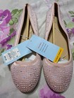Cat & Jack Girls Pink With Silver Beads Slip On Dressy Shoes Size 5 (NWT) — photo 3