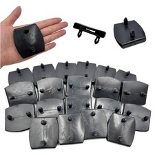 20 Pcs Replacement Bed Slat Plastic Centre Caps Holders 54x9mm Black