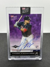 2019 Topps Now Postseason Atlanta Braves Austin Riley Auto Purple RC /25 #PS-29C