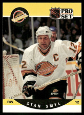 1990-91 Pro Set #548 Stan Smyl Vancouver Canucks hockey card