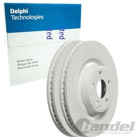 2X Delphi Bremsscheiben 344Mm BelÜFtet Gelocht Vorne Passend FÜR MERCEDES-BENZ