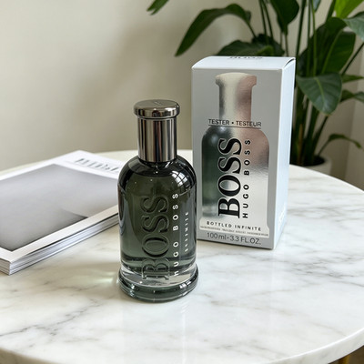 Hugo Boss Bottled Woody Ambery Men's Cologne Long-Lasting Fragrance with Leather