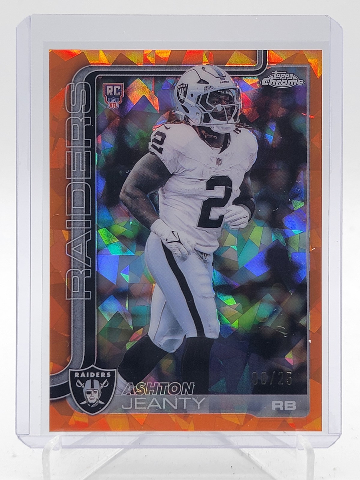Ashton Jeanty Topps Chrome Sapphire Edition #322 Orange