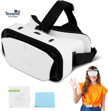 Virtual Reality Goggles, 3D VR Glasses Adjustable VR Virtual Reality Headset wit