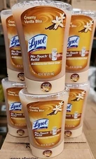 6pk Case Lysol Healthy No Touch Hand Soap Dispenser Refill Creamy Vanilla Bliss