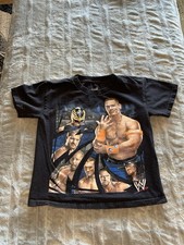 WWE Wrestling Shirt Youth Large John Cena Rey Mysterio Undertaker 2010 Tee