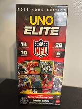 Uno Elite NFL 2025 Core Edition Booster Bundle - Kaleidoscope Cards - New Sealed