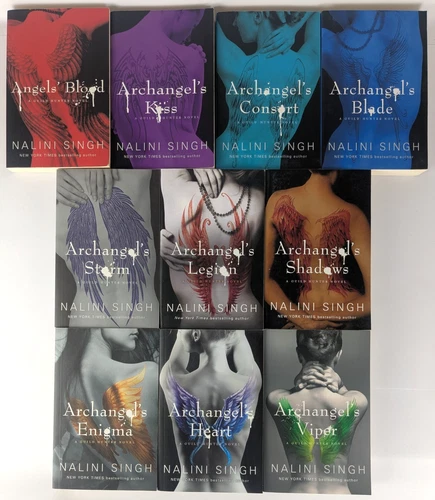 Guild Hunter 1 - 10 by Nalini Singh (Paperback) Angel's Blood Archangels Viper