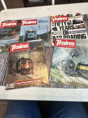 Vintage rains the magazine of railroading 80-90s Lot