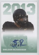 2013 Press Pass Signings Wal-Mart Emerald 15/15 Sheldon Richardson Auto 0c6