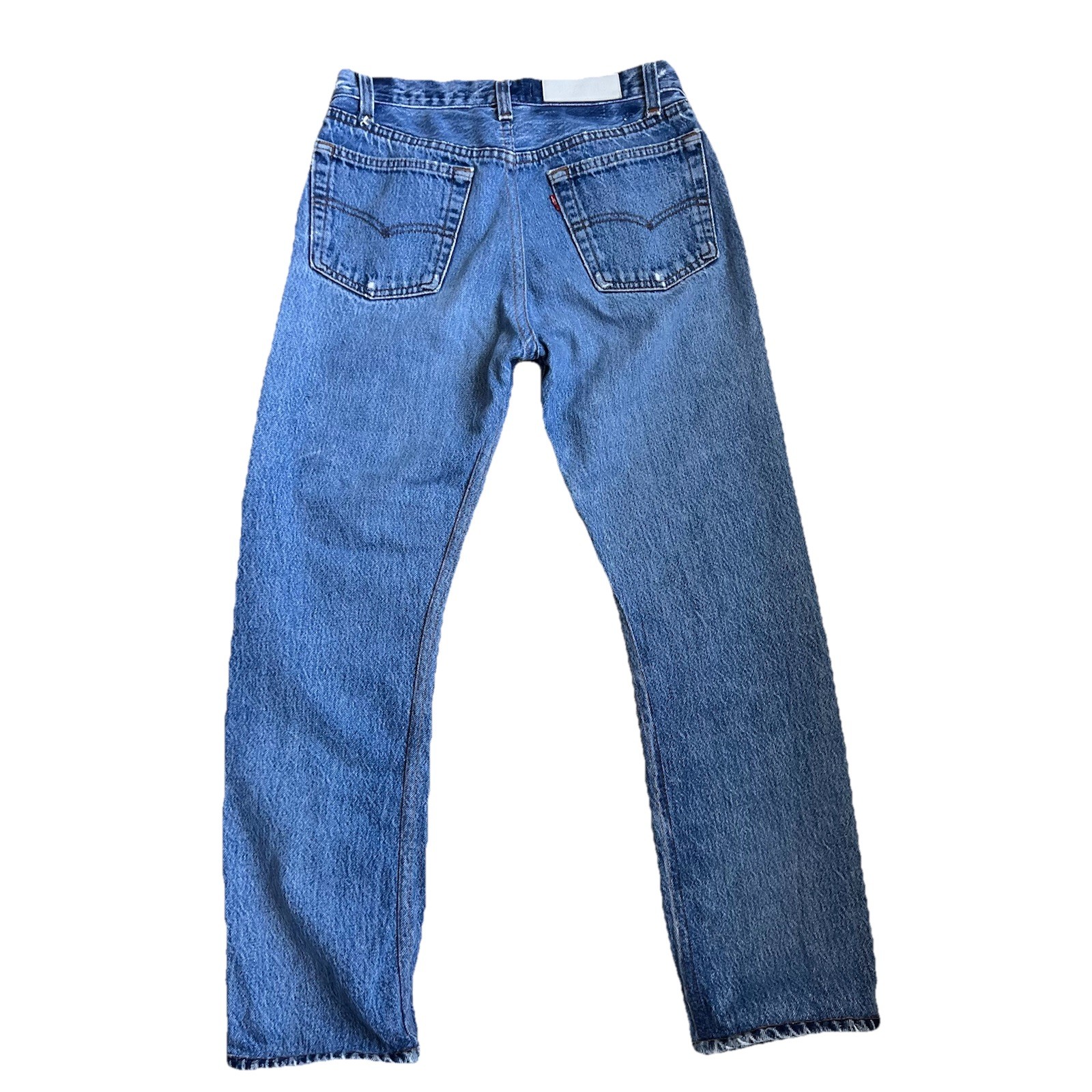 RE/DONE 90s Distressed Patchwork Straight Leg Jea… - image 3