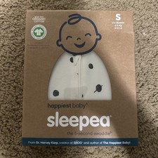 UNOPENED HAPPIEST BABY SLEEPEA 5-SECOND SWADDLE SIZE S 0-2 MONTHS 5-12 Lbs