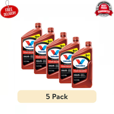 5 pack Valvoline MaxLife Full Synthetic Multi Vehicle ATF Transmission Fluid 1QT