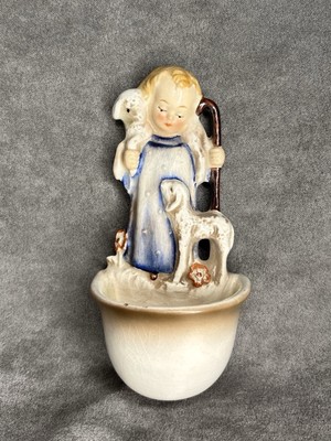 VTG Hummel 1930s-1940s  The Good Shephard'' Holy Water Font Figurine Germany